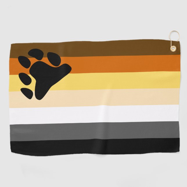 Bear Pride Flag Golf Towel (Horizontal)