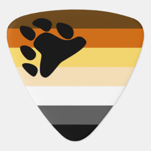 Bear Pride Flag Guitar Pick