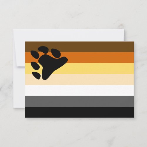 Bear Pride Flag Invitation