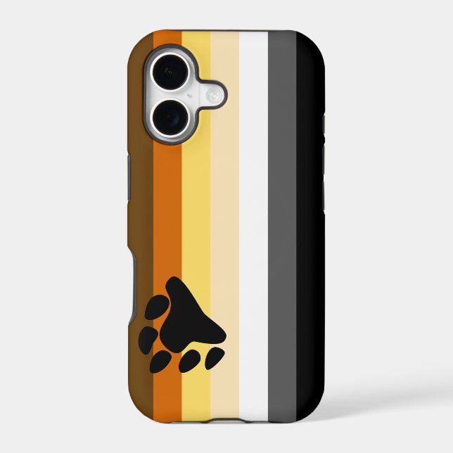 Bear Pride Flag Iphone Case (Back)