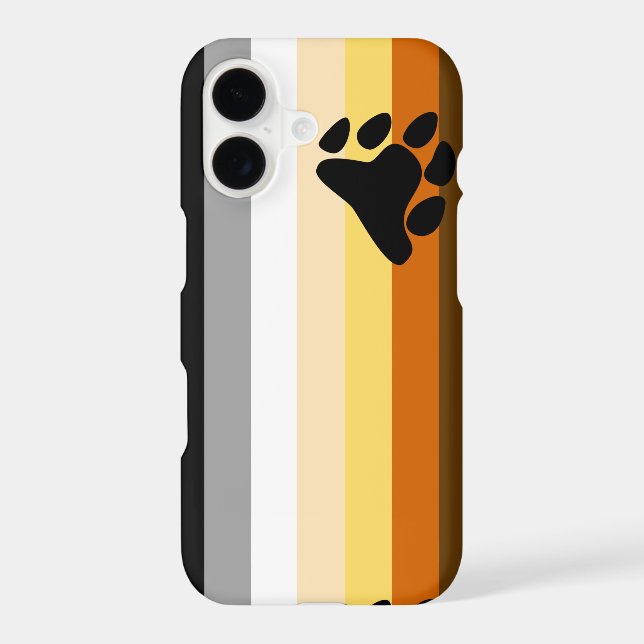 Bear Pride Flag Iphone Case (Back)