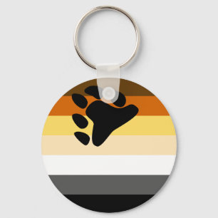 Bear Pride Flag Keychain
