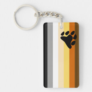 Bear Pride Flag Keychain