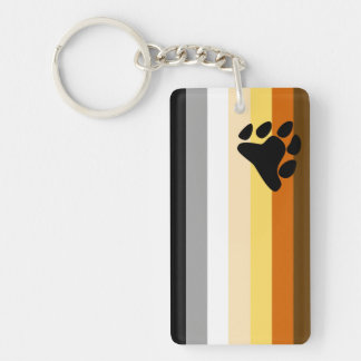 Bear Pride Flag Keychain