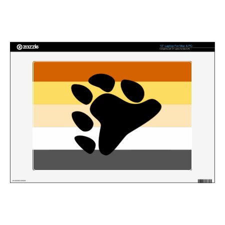 Bear Pride Flag Laptop Decal