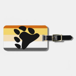 Bear Pride Flag Luggage Tag