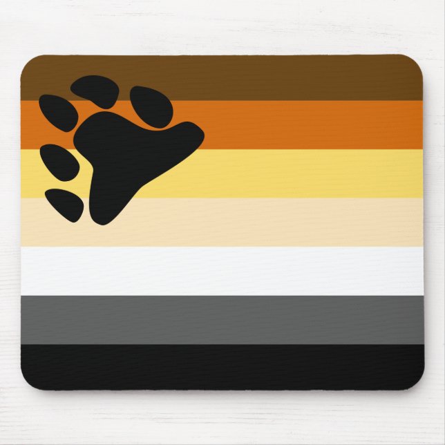 Bear Pride Flag Mouse Pad (Front)