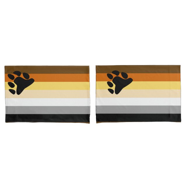 Bear Pride Flag Pillow Case (Front-Set)