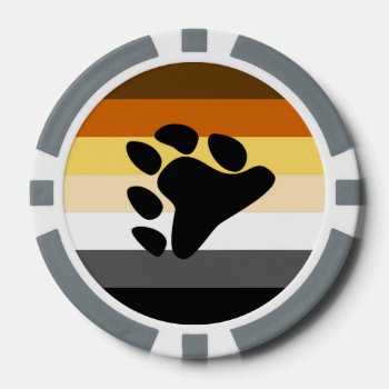 Bear Pride Flag Poker Chips by PrideFlags at Zazzle