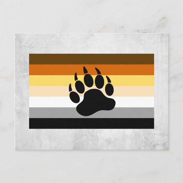 Bear Pride Flag Postcard (Front)