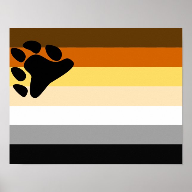 Bear Pride Flag Poster (Front)