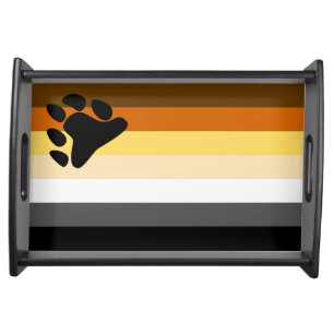 Bear Pride Flag Serving Tray
