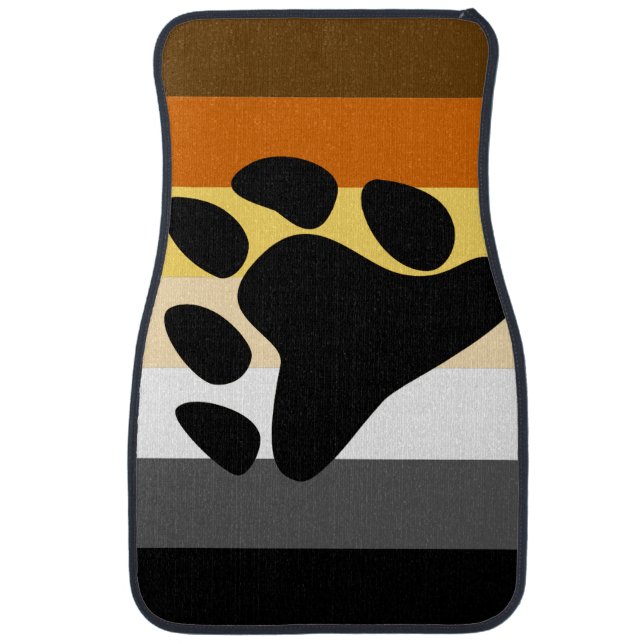 BEAR PRIDE FLAG STRIPES DESIGN.png Car Mat (Front)