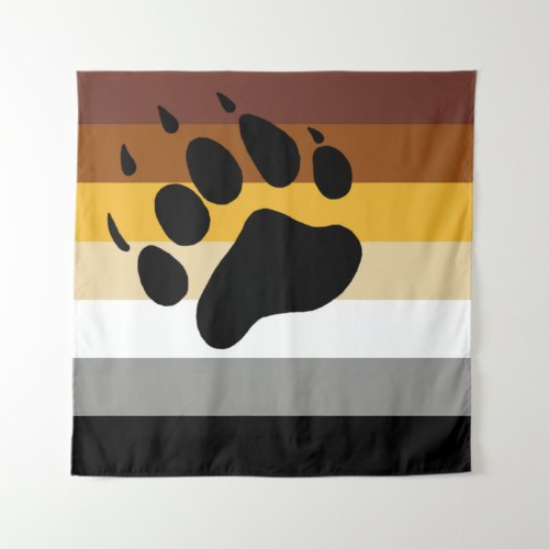 Bear Pride Flag Tapestry