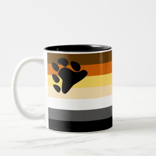 Bear Pride Flag Two_Tone Coffee Mug