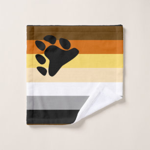 Bear Pride Flag Wash Cloth