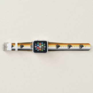 Bear Pride Flag with Paw Apple Watch Band