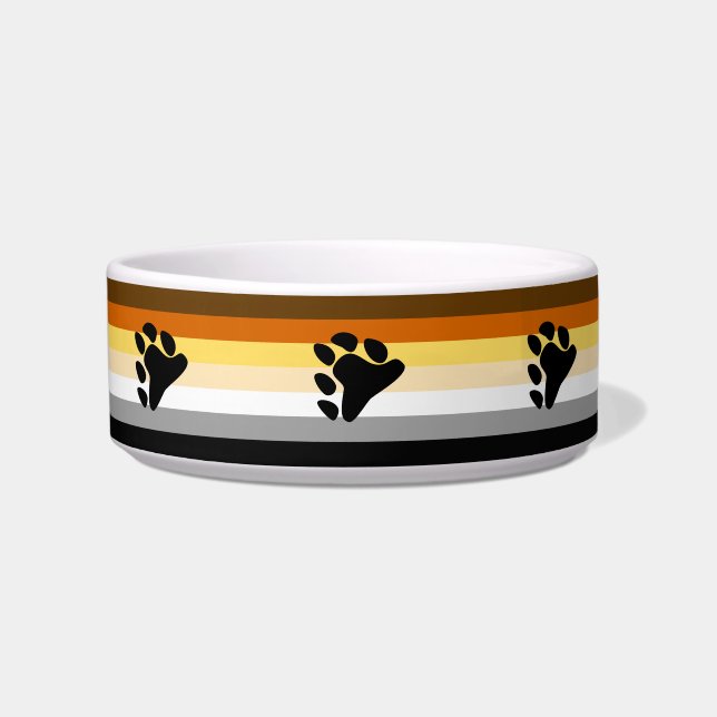 Bear Pride Flag with Paw Bowl (Front)