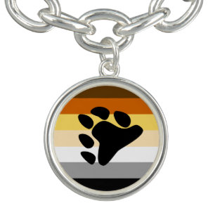 Bear Pride Flag with Paw Bracelet