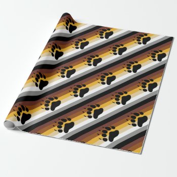 Bear Pride Flag Wrapping Paper by Moma_Art_Shop at Zazzle