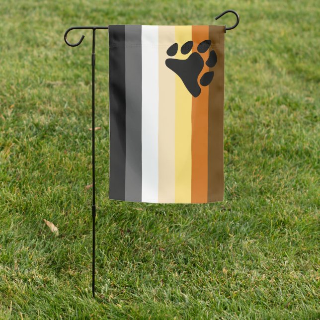 Bear Pride Garden Flag (In SItu)