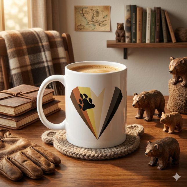 Bear Pride Heart Classic Mug (Creator Uploaded)