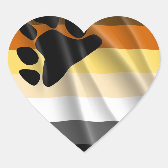 BEAR PRIDE HEART STICKER (Front)