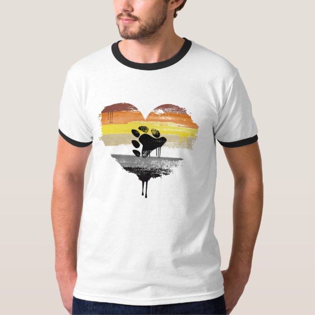 Bear Pride Heart T-Shirt (Front)