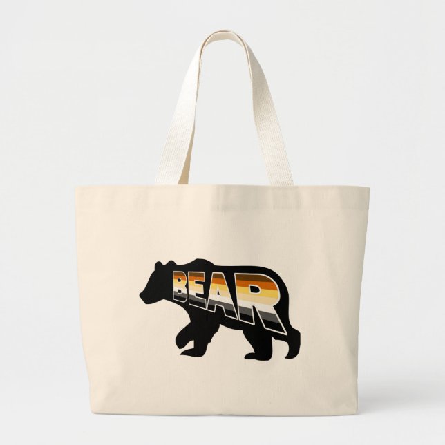 Bear Pride Large Tote Bag (Front)