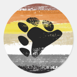 Bear Pride Paint Classic Round Sticker