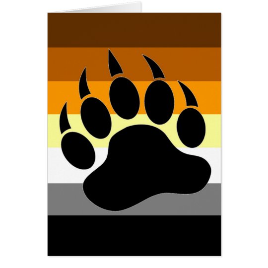 Bear Pride Paw Card