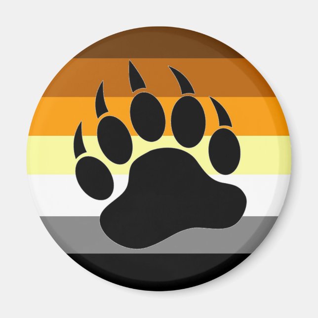 Bear Pride Paw Magnet (Front)