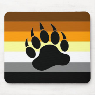 Bear Pride Paw Mouse Pad