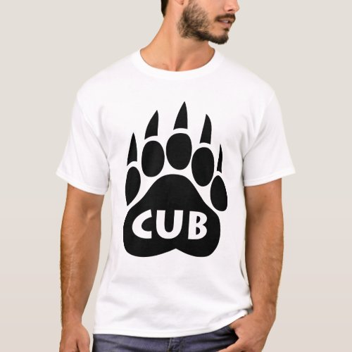 Bear Pride Paw T_Shirt CUB Text