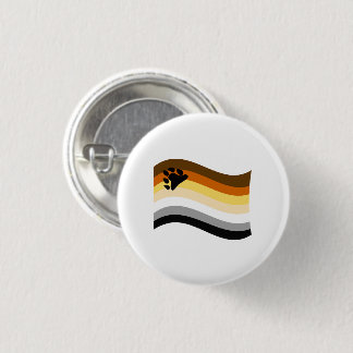 Bear Pride Paw Wavy Flag Button