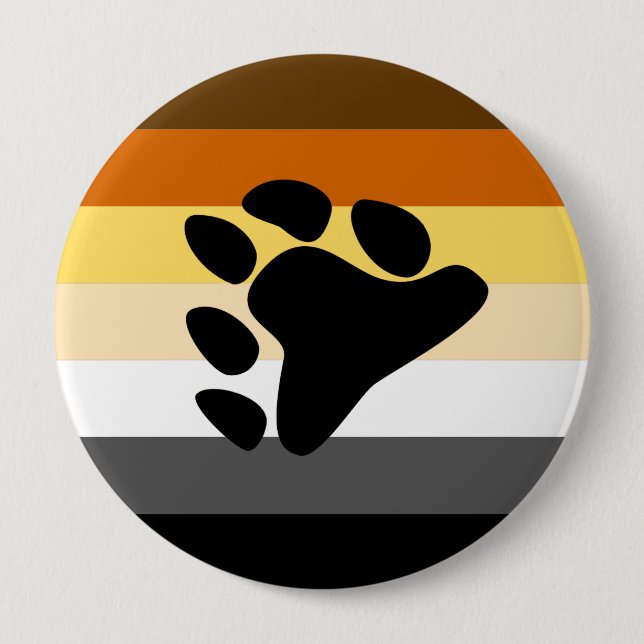 Bear Pride Pinback Button (Front)