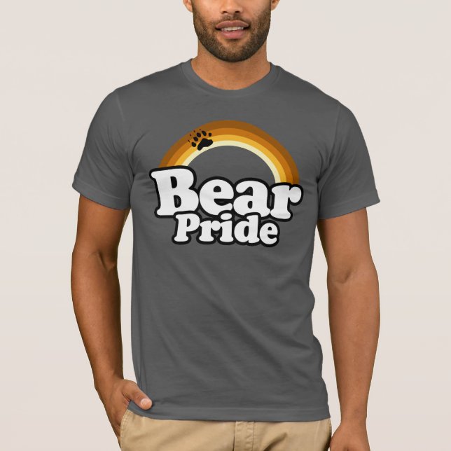 Bear Pride Rainbow Arc T-Shirt (Front)