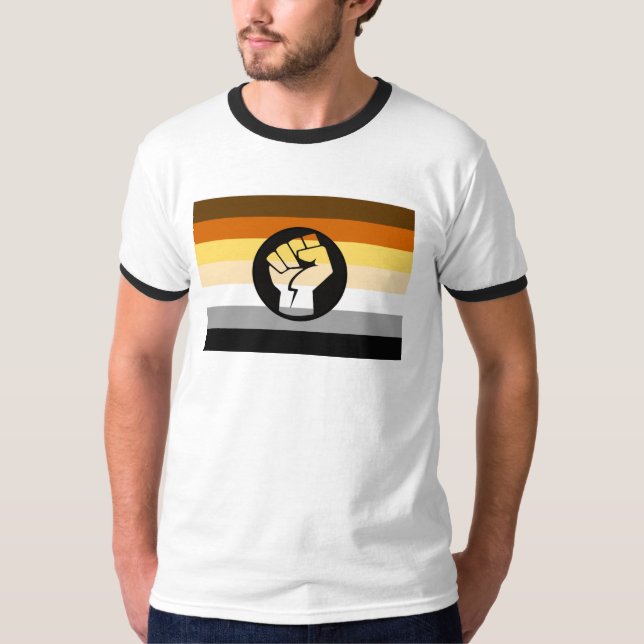 Bear Pride Resistance Flag T-Shirt (Front)