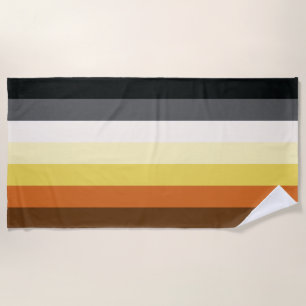 Bear Pride Stripes Beach Towel