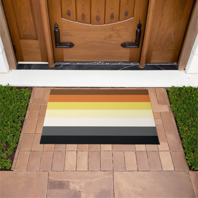 Bear Pride Stripes Doormat (Outdoor)