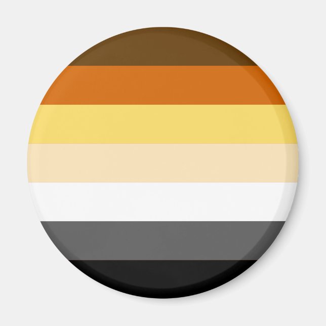 BEAR PRIDE STRIPES MAGNET (Front)