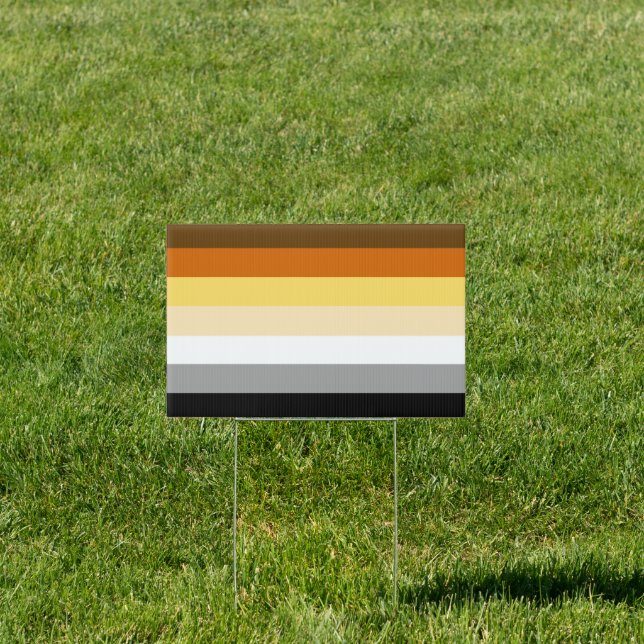 Bear Pride Stripes Sign (Insitu)