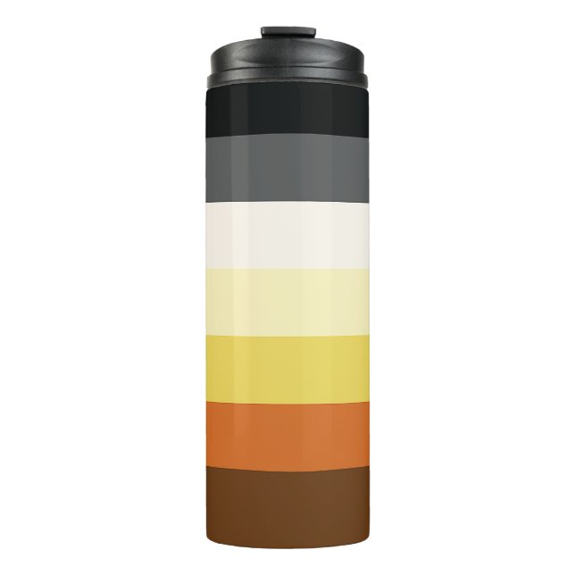 Bear Pride Stripes Thermal Tumbler (Front)