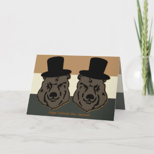 Bear Pride Valentine Card for a Gay Husband