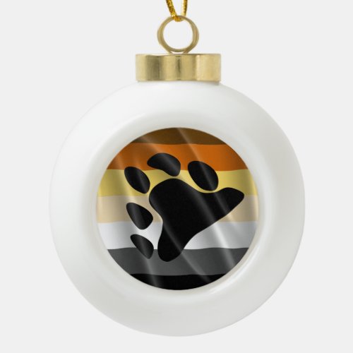 BEAR PRIDE WAVY DESIGN _ 2014 PRIDEpng Ceramic Ball Christmas Ornament