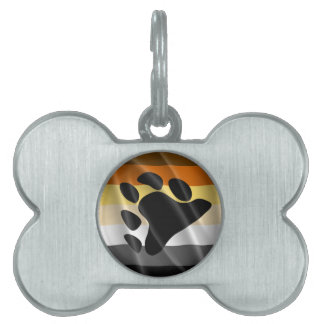 BEAR PRIDE WAVY DESIGN PET TAG