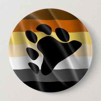 BEAR PRIDE WAVY DESIGN PINBACK BUTTON