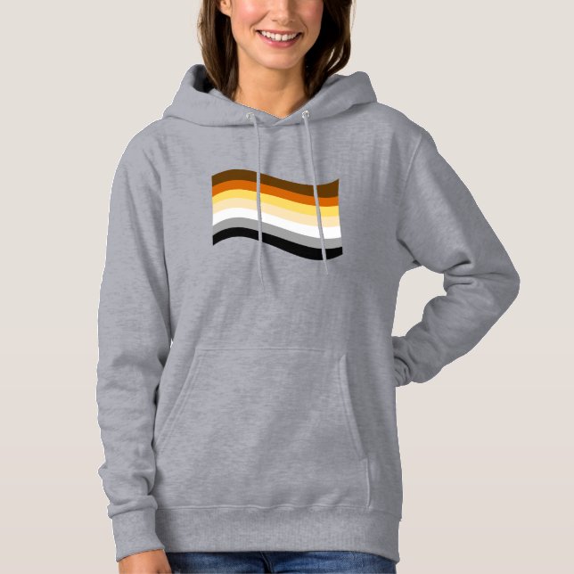 Bear Pride Wavy Flag Hoodie (Front)