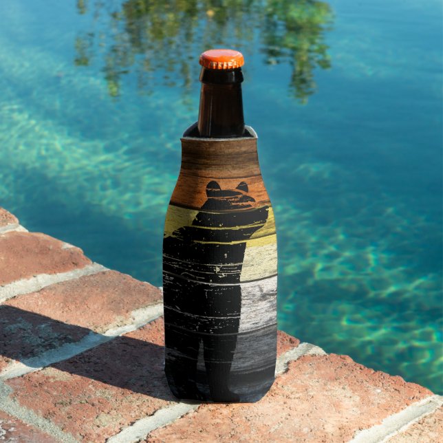 Bear Pride Wood Art Bottle Cooler (In Situ Pool)