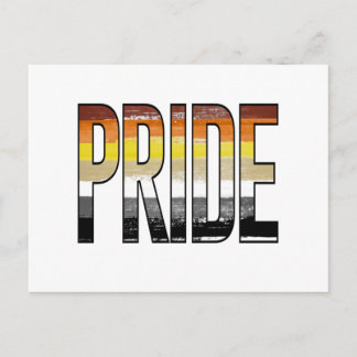 Bear Pride Word Postcard